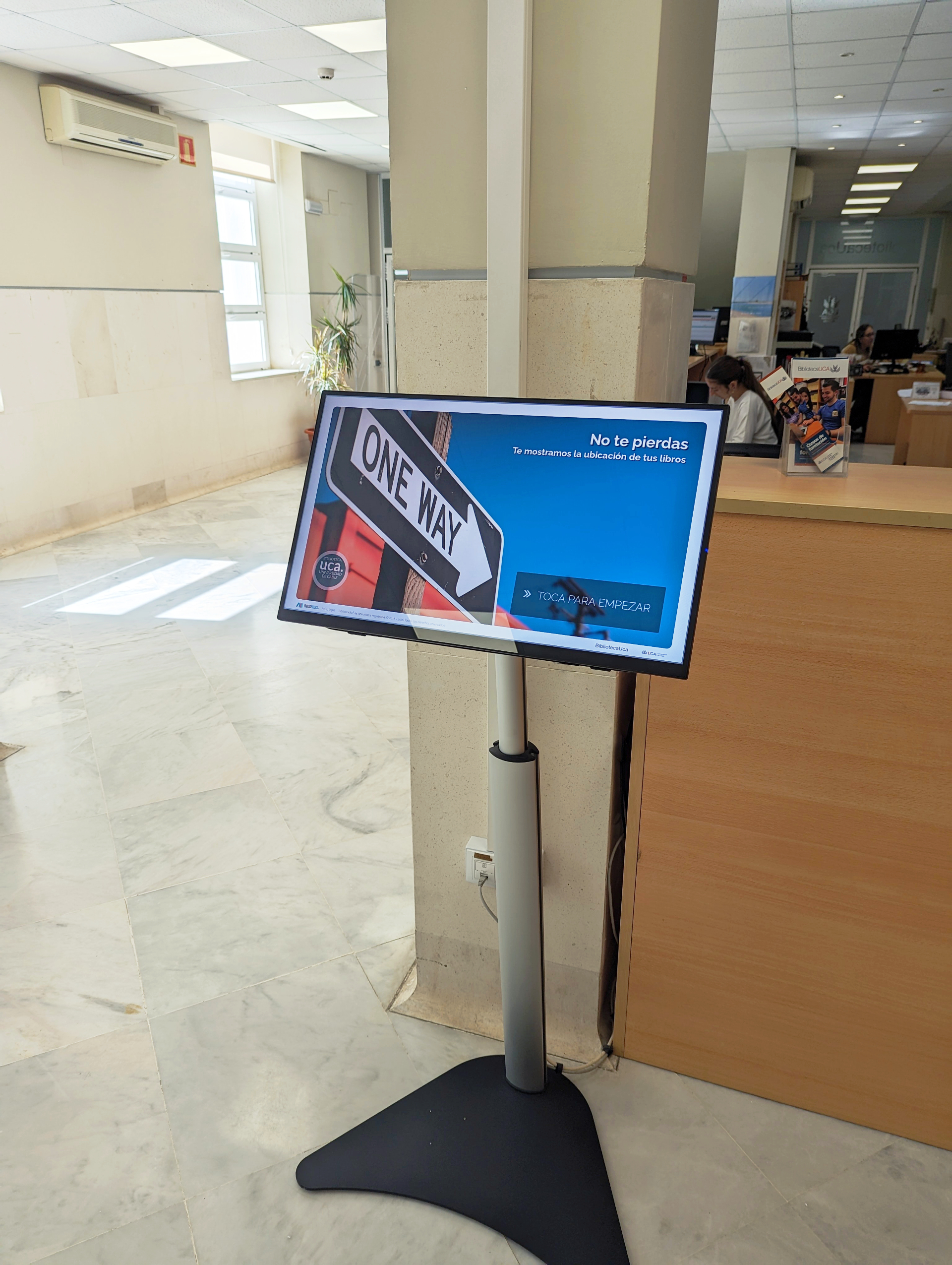 Kiosk mode - Social and Legal Sciences Library at the University of Cadiz